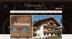 Desktop Screenshot of brixnerhof.at